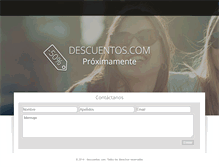 Tablet Screenshot of descuentos.com